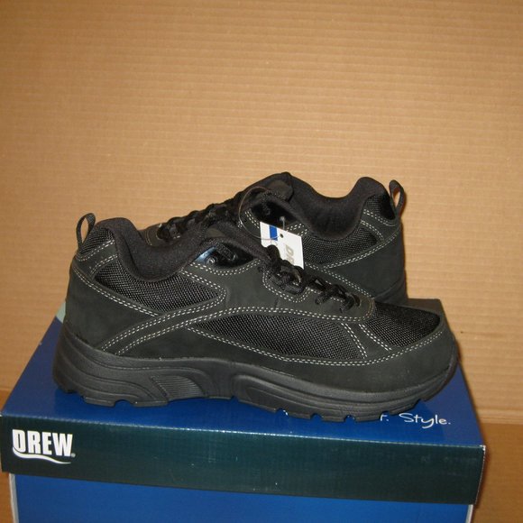 Drew Men\'s Aaron Sneaker   Black   7.5 Wide